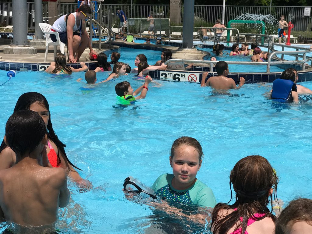 Kids at the pool