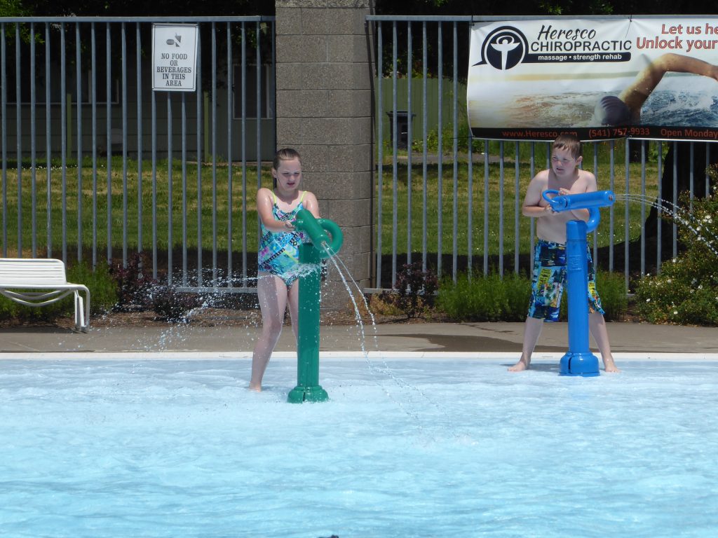 Kids at pool